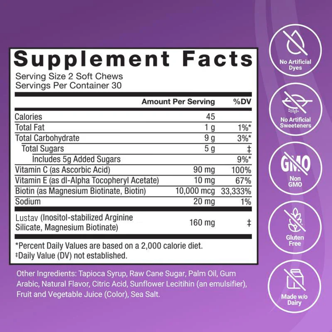 GLP-1 Hair Growth Accelerator Soft Chews
