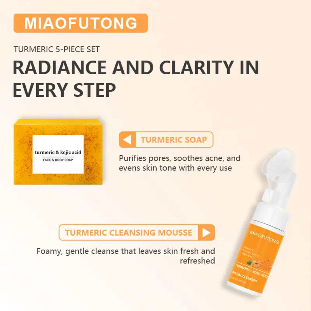 Turmeric 6-Piece Skincare Set