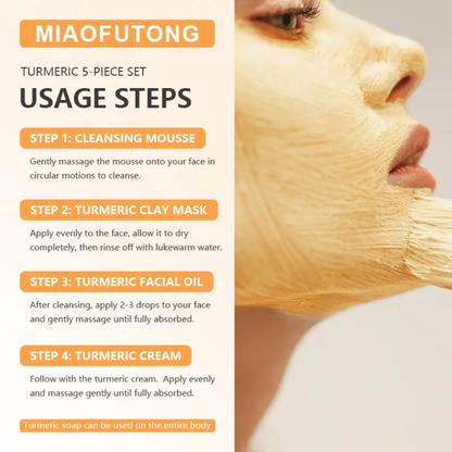 Turmeric 6-Piece Skincare Set