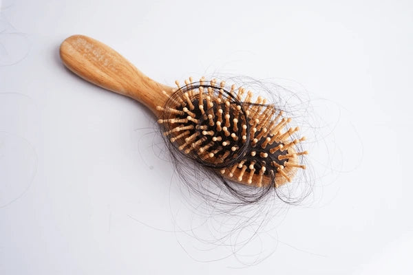 Hair shedding on brush reduced